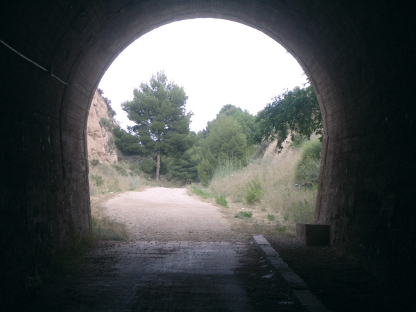 Túnel en la Vía Verde del Maigmó.
