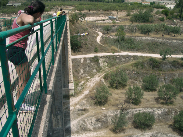 Puenting en el puente de Polop